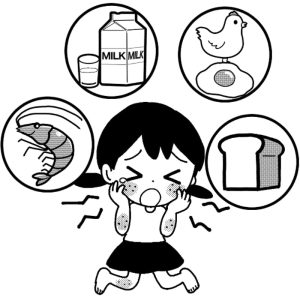 food-allergies-girl-mono