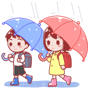 rain-school-friends-color