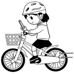 bicycle-smartphone-girl-mono