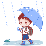 rain-school-boy-color