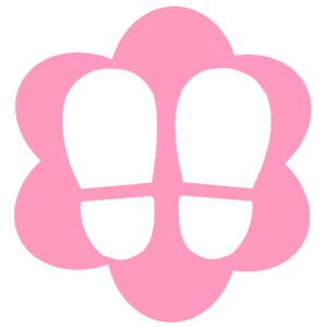 social-distance-footprints-flower-pink