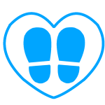 social-distance-footprints-heart-see-through-blue