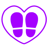 social-distance-footprints-heart-see-through-purple