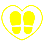social-distance-footprints-heart-see-through-yellow