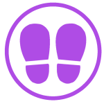 social-distance-footprints-see-through-purple