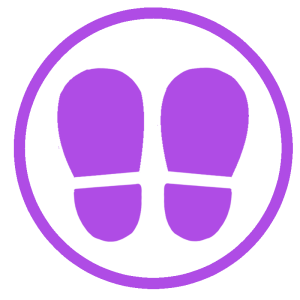 social-distance-footprints-see-through-purple