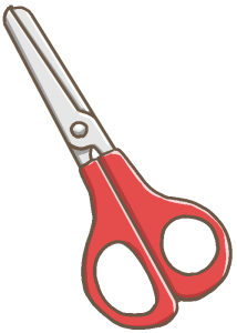 stationery-scissors -red