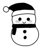 christmas-snowman-mono