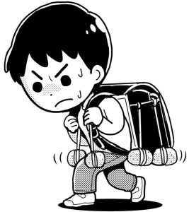 heavy-school-bag-boy-mono