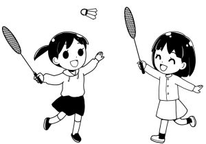 girl-playing-badminton-mono