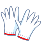 school-possession-color-work-gloves