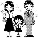entrance-ceremony-family-girl-mono