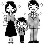 entrance-ceremony-family-boy-mono