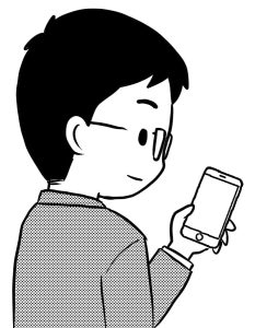 looking-at-smartphone-man-2-mono